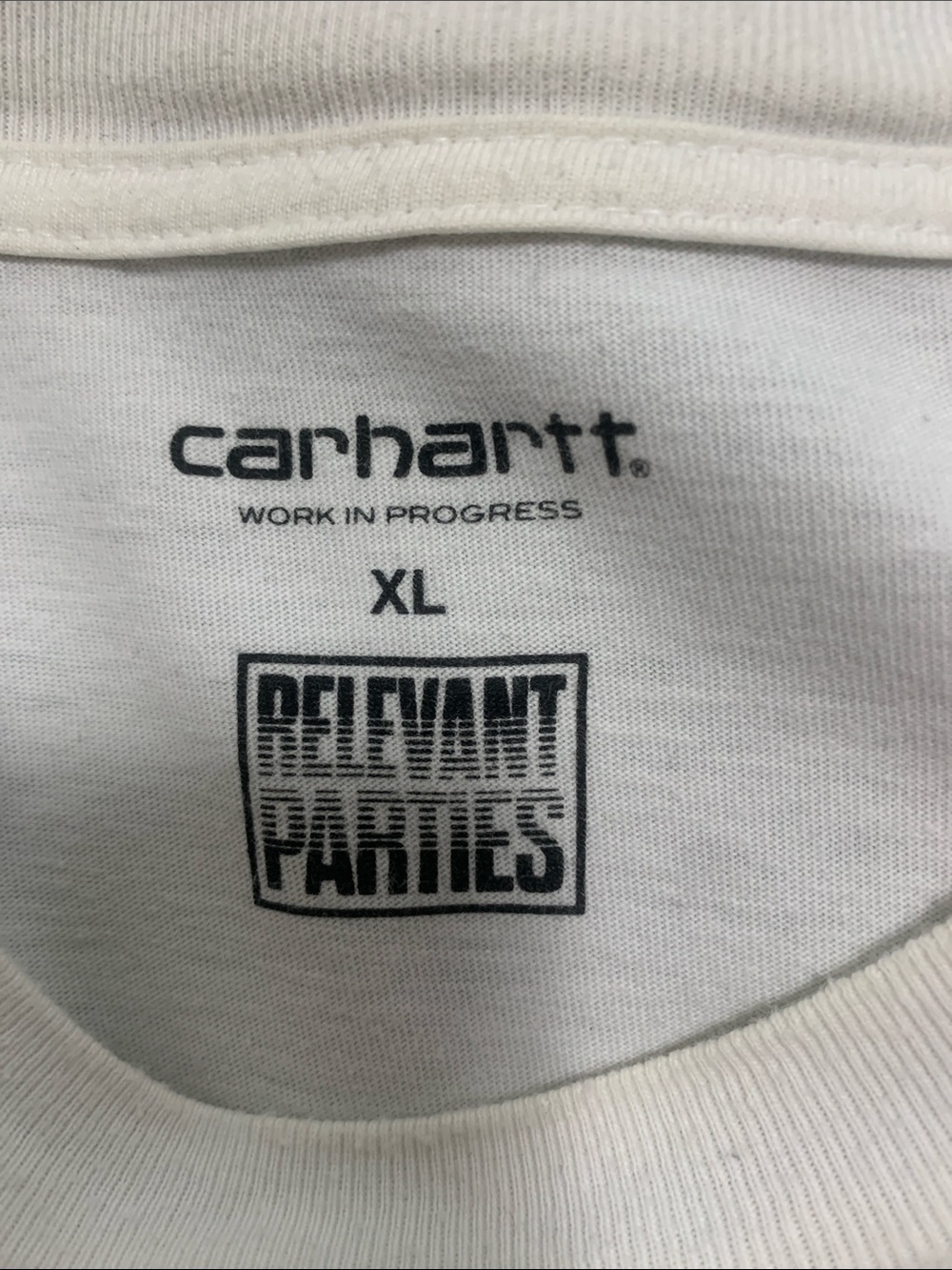 Carhartt x Relevant Parties White Short Sleeve Tee - Picture 5 of 5